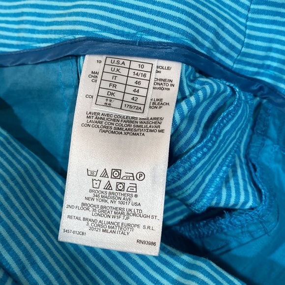 NEW Brooks Brothers WMNS Seersucker Shorts with Embroidered SeahorsesSize 10, - Picture 8 of 8